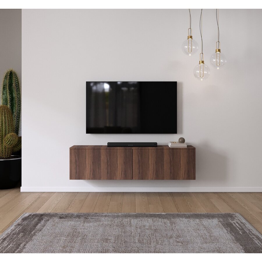 Levana Walnoot TV Wandmeubel 163 cm Levana Walnoot TV Wandmeubel 163 cm