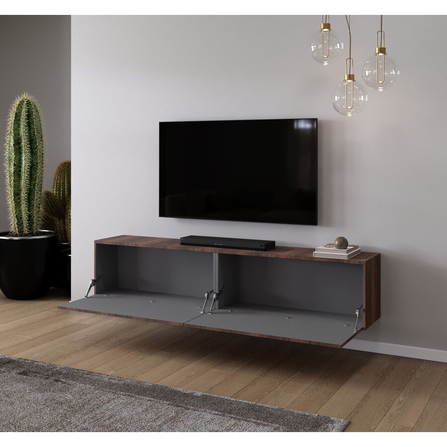 Levana Walnoot TV Wandmeubel 203 cm