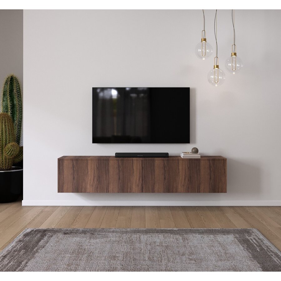 Levana Walnoot TV Wandmeubel 203 cm