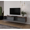 Levana Walnoot TV Wandmeubel 243 cm