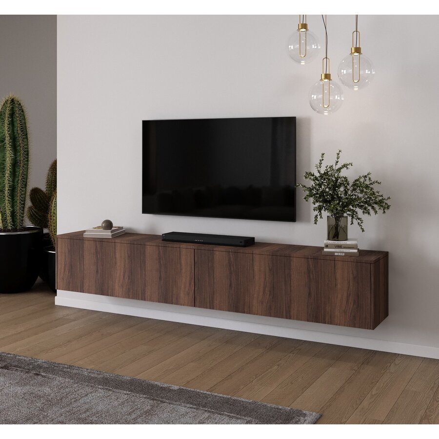 Levana Walnoot TV Wandmeubel 243 cm