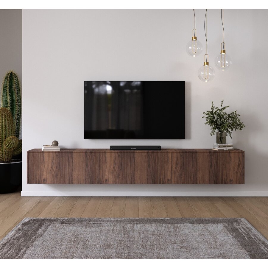 Levana Walnoot TV Wandmeubel 273 cm Levana Walnoot TV Wandmeubel 273 cm