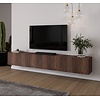 Levana Walnoot TV Wandmeubel 273 cm Levana Walnoot TV Wandmeubel 273 cm