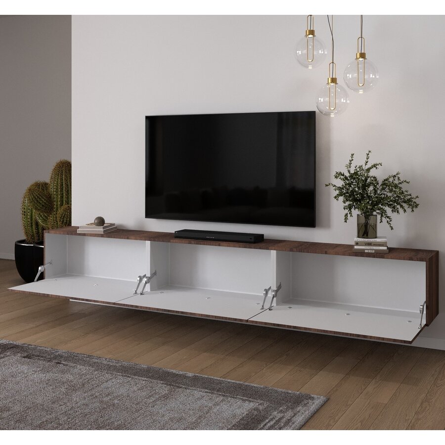 Levana Walnoot TV Wandmeubel 303 cm Levana Walnoot TV Wandmeubel 303 cm