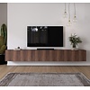 Levana Walnoot TV Wandmeubel 303 cm Levana Walnoot TV Wandmeubel 303 cm