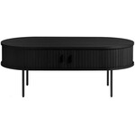 Hygge Interiors Nola Zwart Eiken Salontafel Ovaal 120 cm