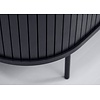 Nola Zwart Eiken Salontafel Ovaal 120 cm