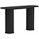 Nola Zwart Eiken Sidetable Ovaal 130 cm Nola Zwart Eiken Sidetable Ovaal 130 cm