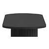 Nola Zwart Eiken Sidetable Ovaal 130 cm Nola Zwart Eiken Sidetable Ovaal 130 cm