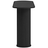 Nola Zwart Eiken Sidetable Ovaal 130 cm Nola Zwart Eiken Sidetable Ovaal 130 cm