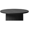 Nola Zwart Eiken Bijzettafel Rond Ø50 cm