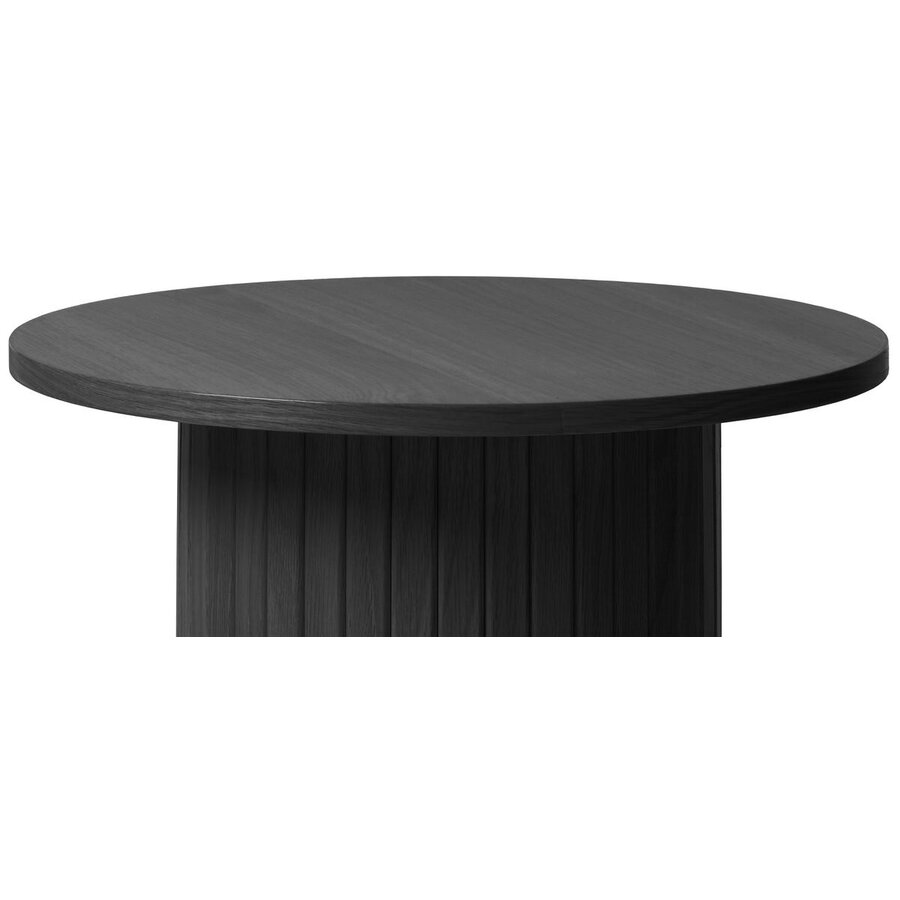 Nola Zwart Eiken Bijzettafel Rond Ø50 cm