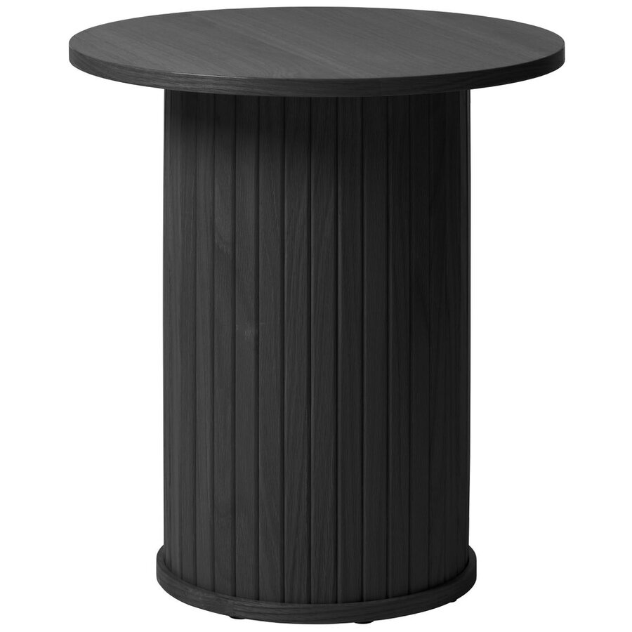 Nola Zwart Eiken Bijzettafel Rond Ø50 cm