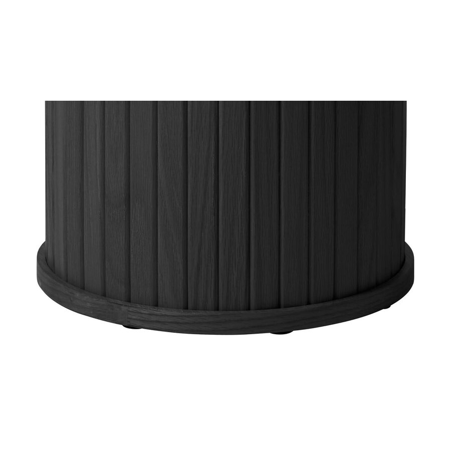 Nola Zwart Eiken Bijzettafel Rond Ø50 cm