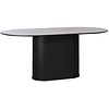 Nola 180 cm Ovale Eettafel Zwart Eiken Nola 180 cm Ovale Eettafel Zwart Eiken