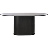 Nola 180 cm Ovale Eettafel Zwart Eiken Nola 180 cm Ovale Eettafel Zwart Eiken