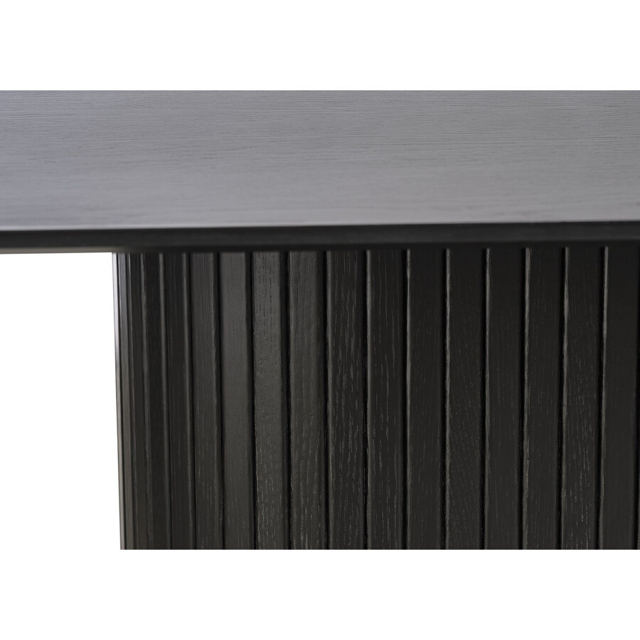 Nola 180 cm Ovale Eettafel Zwart Eiken Nola 180 cm Ovale Eettafel Zwart Eiken