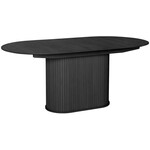 Hygge Interiors Nola Uitschuifbare Eettafel Zwart Eiken 180-230 cm Hygge Interiors Nola Uitschuifbare Eettafel Zwart Eiken 180-230 cm