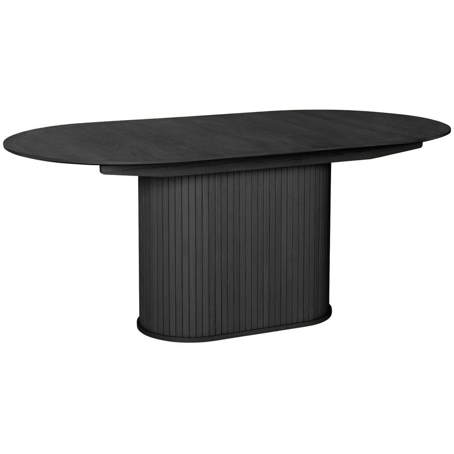 Nola Uitschuifbare Eettafel Zwart Eiken 180-230 cm Nola Uitschuifbare Eettafel Zwart Eiken 180-230 cm