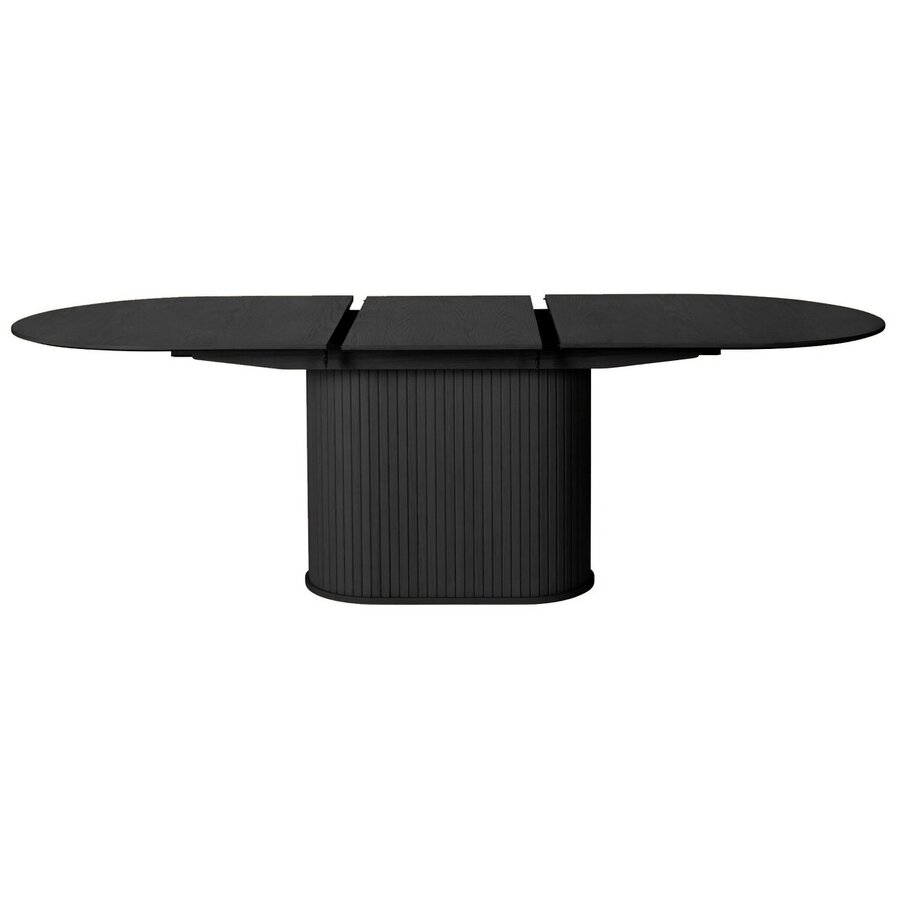 Nola Uitschuifbare Eettafel Zwart Eiken 180-230 cm Nola Uitschuifbare Eettafel Zwart Eiken 180-230 cm