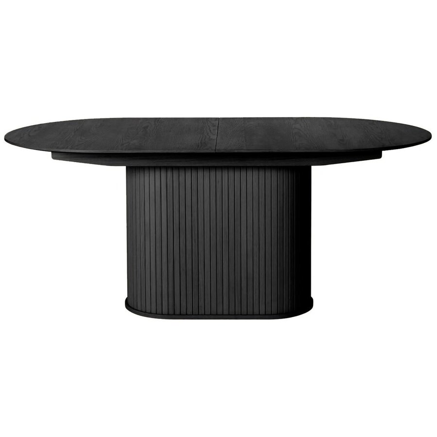 Nola Uitschuifbare Eettafel Zwart Eiken 180-230 cm Nola Uitschuifbare Eettafel Zwart Eiken 180-230 cm