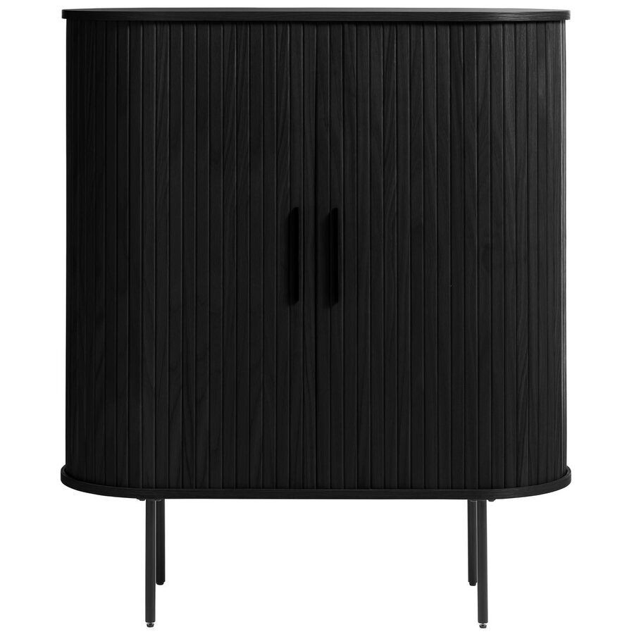 Nola Opbergkast Zwart Eiken W100 cm Nola Opbergkast Zwart Eiken W100 cm