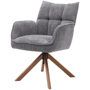 Hygge Interiors Marilla Draaistoel Grafiet / Eiken