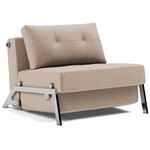 Innovation Living Cubed Slaapstoel Mocha / Chrome Innovation Living Cubed Slaapstoel Mocha / Chrome