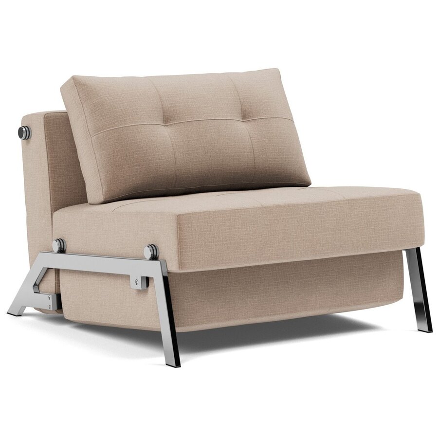 Cubed Slaapstoel Mocha / Chrome Cubed Slaapstoel Mocha / Chrome
