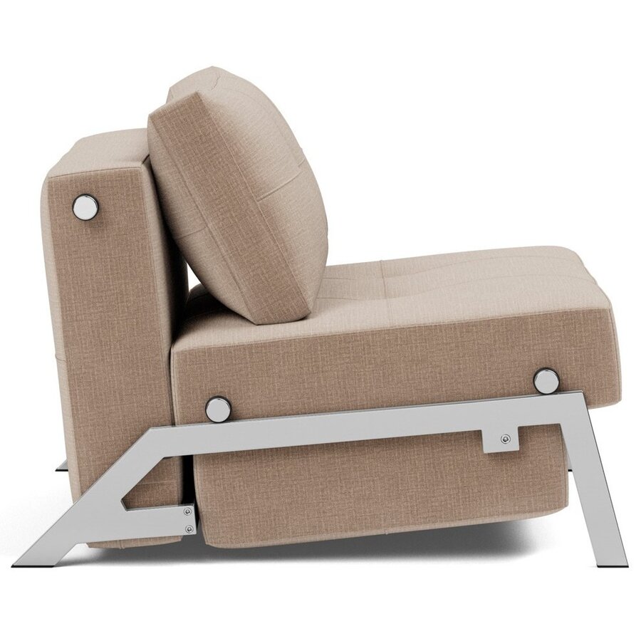 Cubed Slaapstoel Mocha / Chrome Cubed Slaapstoel Mocha / Chrome