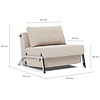 Cubed Slaapstoel Mocha / Chrome Cubed Slaapstoel Mocha / Chrome