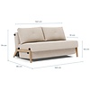 Cubed Wood 140 cm Slaapbank Mocha Cubed Wood 140 cm Slaapbank Mocha
