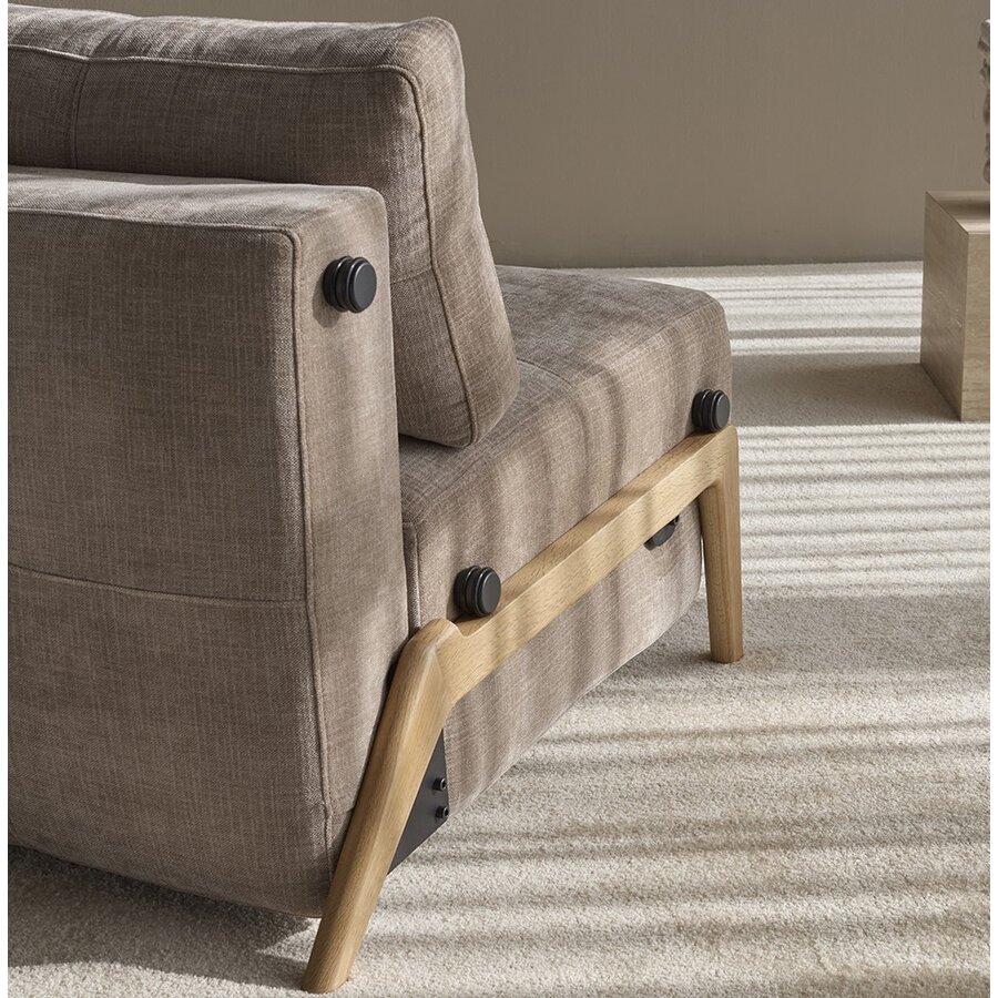 Cubed Wood 140 cm Slaapbank Mocha Cubed Wood 140 cm Slaapbank Mocha