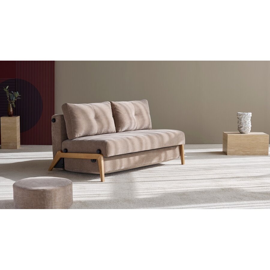 Cubed Wood 140 cm Slaapbank Mocha Cubed Wood 140 cm Slaapbank Mocha