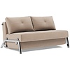 Cubed Chrome 140 cm Slaapbank Mocha Cubed Chrome 140 cm Slaapbank Mocha