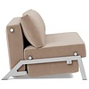 Cubed Chrome 140 cm Slaapbank Mocha Cubed Chrome 140 cm Slaapbank Mocha