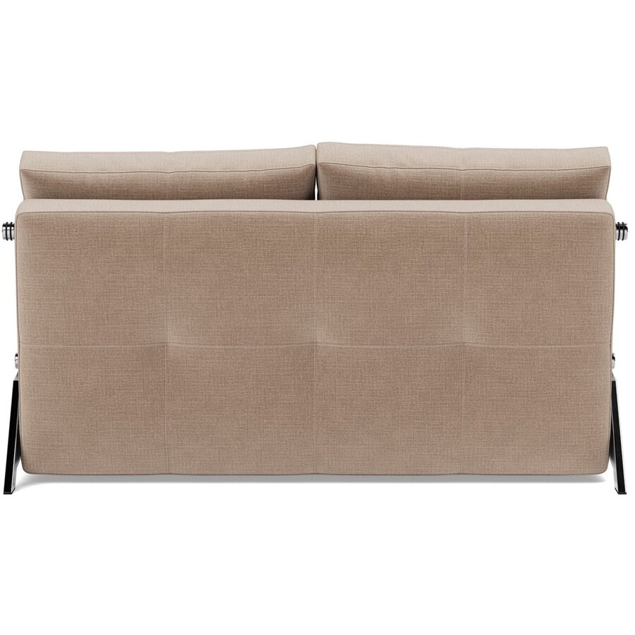 Cubed Chrome 140 cm Slaapbank Mocha Cubed Chrome 140 cm Slaapbank Mocha