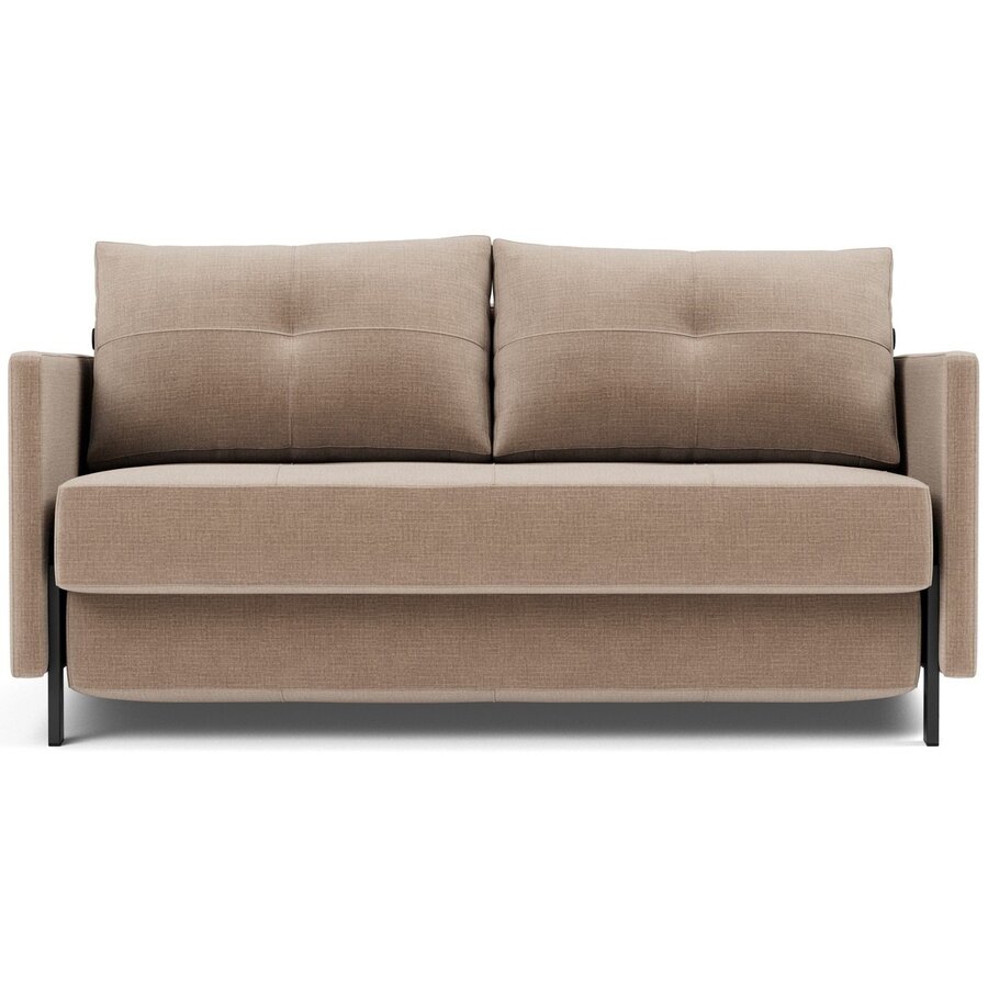 Cubed met Armleuning 140 cm Slaapbank Mocha Cubed met Armleuning 140 cm Slaapbank Mocha
