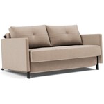 Innovation Living Cubed met Armleuning 140 cm Slaapbank Mocha Innovation Living Cubed met Armleuning 140 cm Slaapbank Mocha