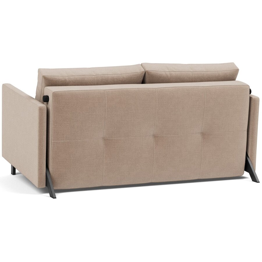 Cubed met Armleuning 140 cm Slaapbank Mocha Cubed met Armleuning 140 cm Slaapbank Mocha