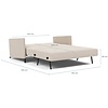 Cubed met Armleuning 140 cm Slaapbank Mocha Cubed met Armleuning 140 cm Slaapbank Mocha