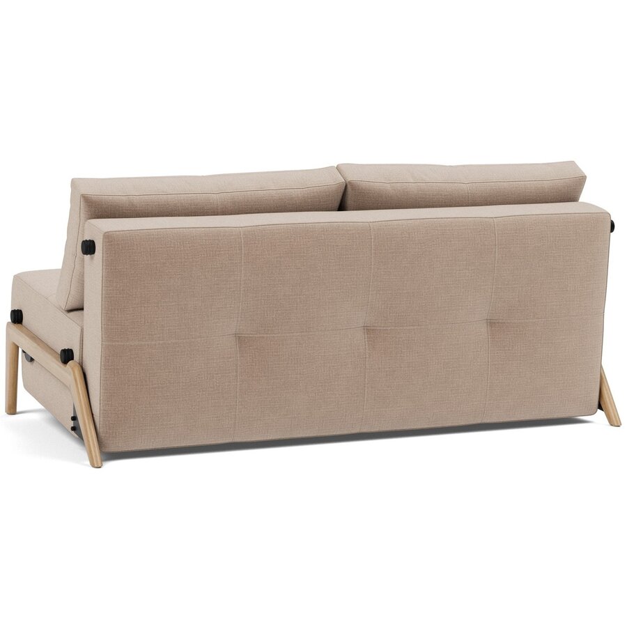 Cubed Wood 160 cm Slaapbank Mocha