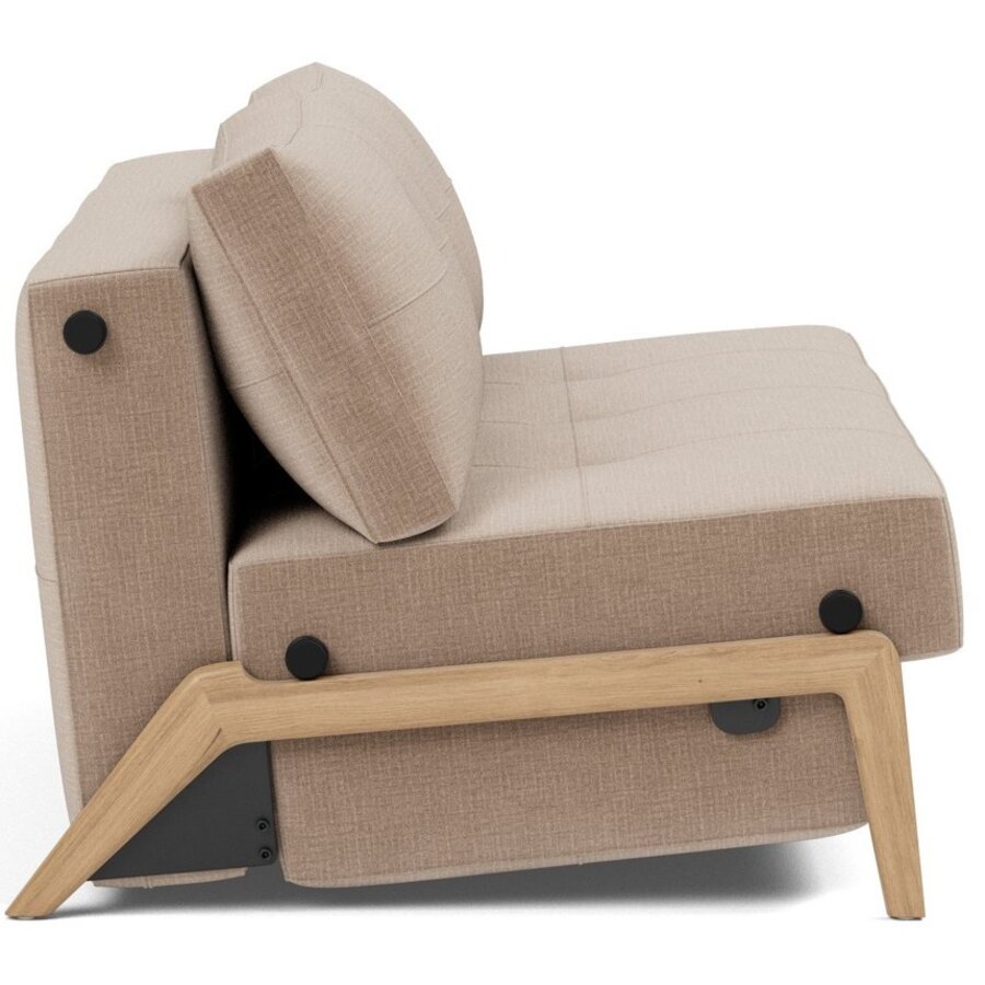 Cubed Wood 160 cm Slaapbank Mocha