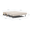 Cubed Wood 160 cm Slaapbank Mocha