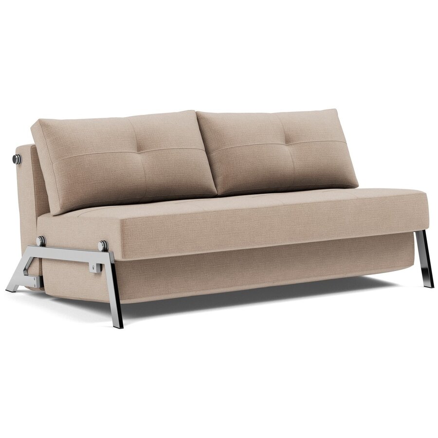 Cubed Chrome 160 cm Slaapbank Mocha Cubed Chrome 160 cm Slaapbank Mocha