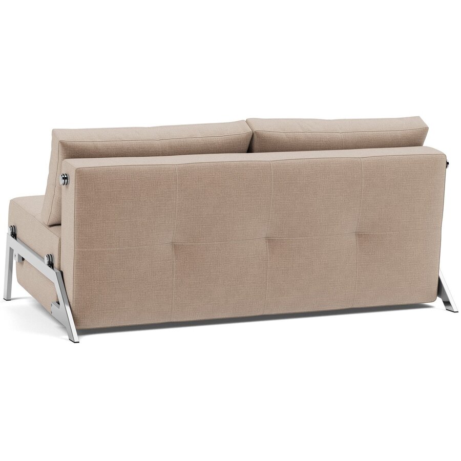 Cubed Chrome 160 cm Slaapbank Mocha Cubed Chrome 160 cm Slaapbank Mocha