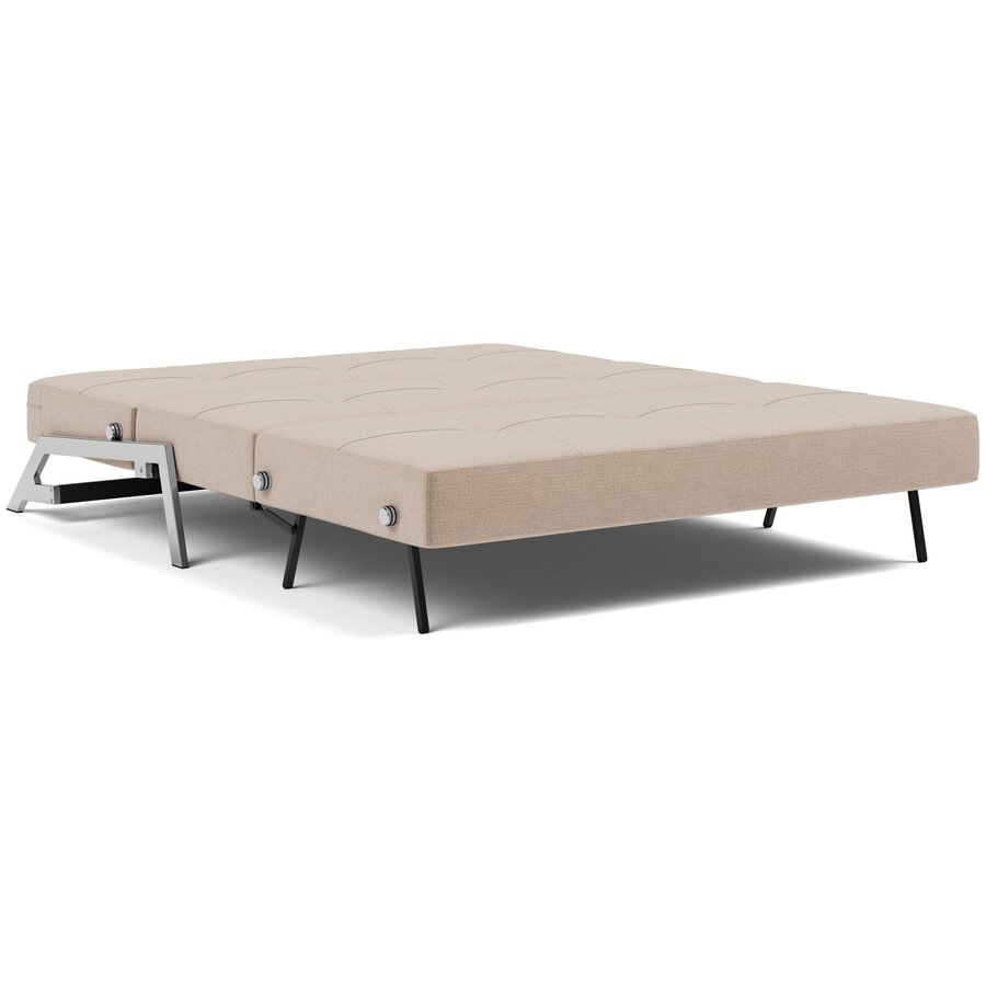 Cubed Chrome 160 cm Slaapbank Mocha Cubed Chrome 160 cm Slaapbank Mocha