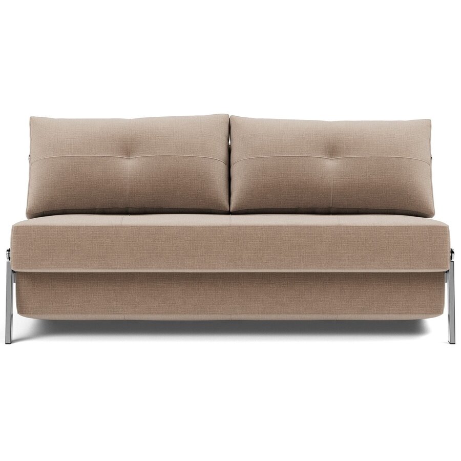 Cubed Chrome 160 cm Slaapbank Mocha Cubed Chrome 160 cm Slaapbank Mocha