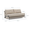 Cubed Aluminium 160 cm Slaapbank Mocha Cubed Aluminium 160 cm Slaapbank Mocha