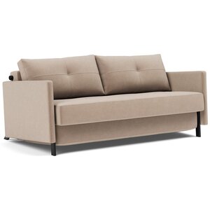 Innovation Living Cubed met Armleuning 160 cm Slaapbank Mocha